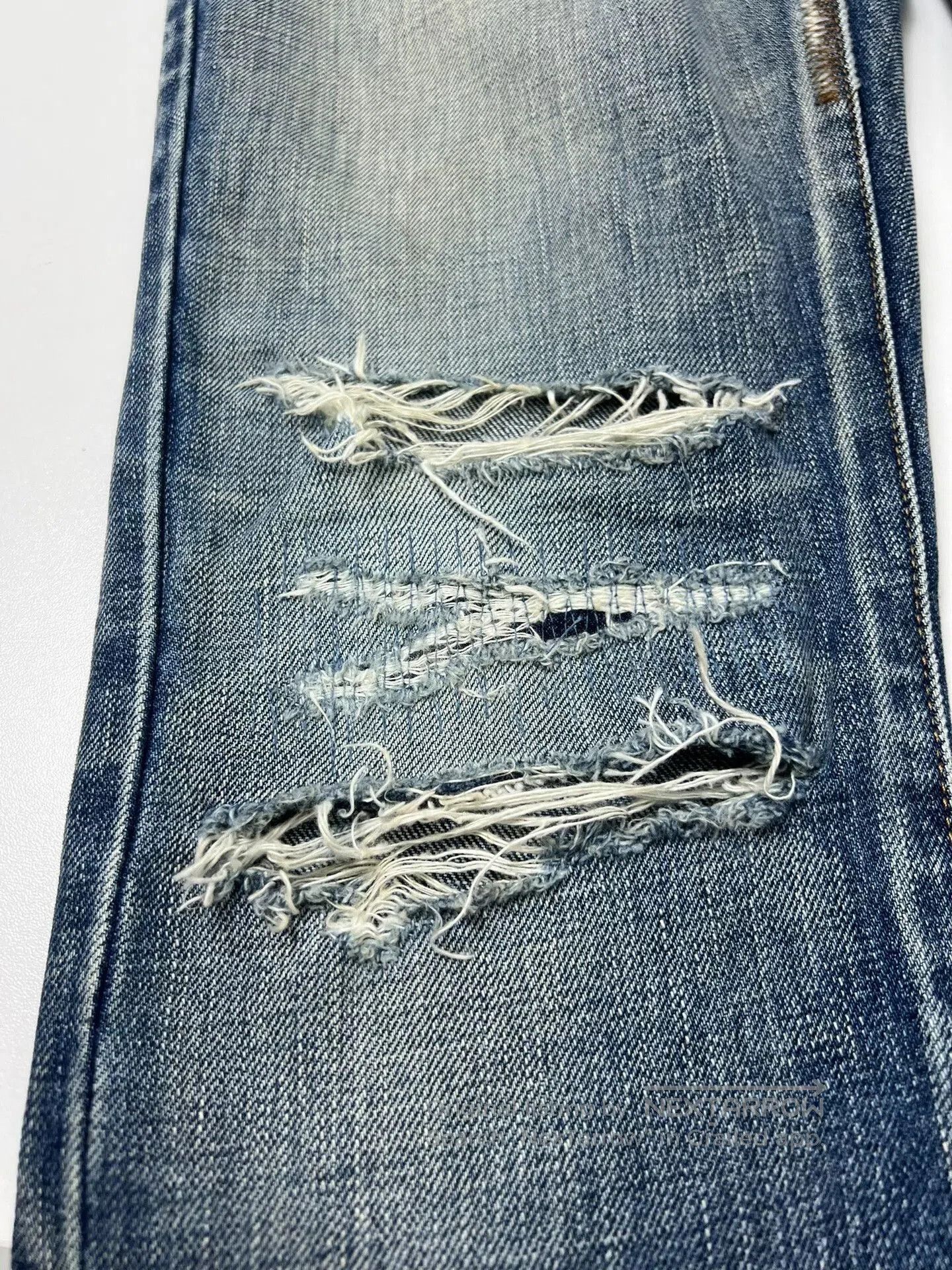 Saint Laurent Paris Saint Laurent Distressed Denim Pants for Men. Size US 27 - 4 Thumbnail
