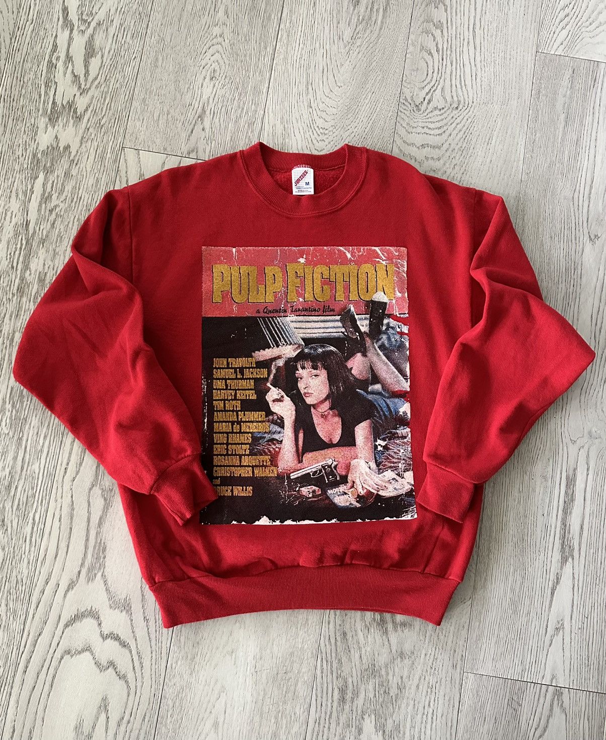 Other Vintage 90s Pulp Fiction Crewneck Sweater Size US M / EU 48-50 / 2 - 1 Thumbnail