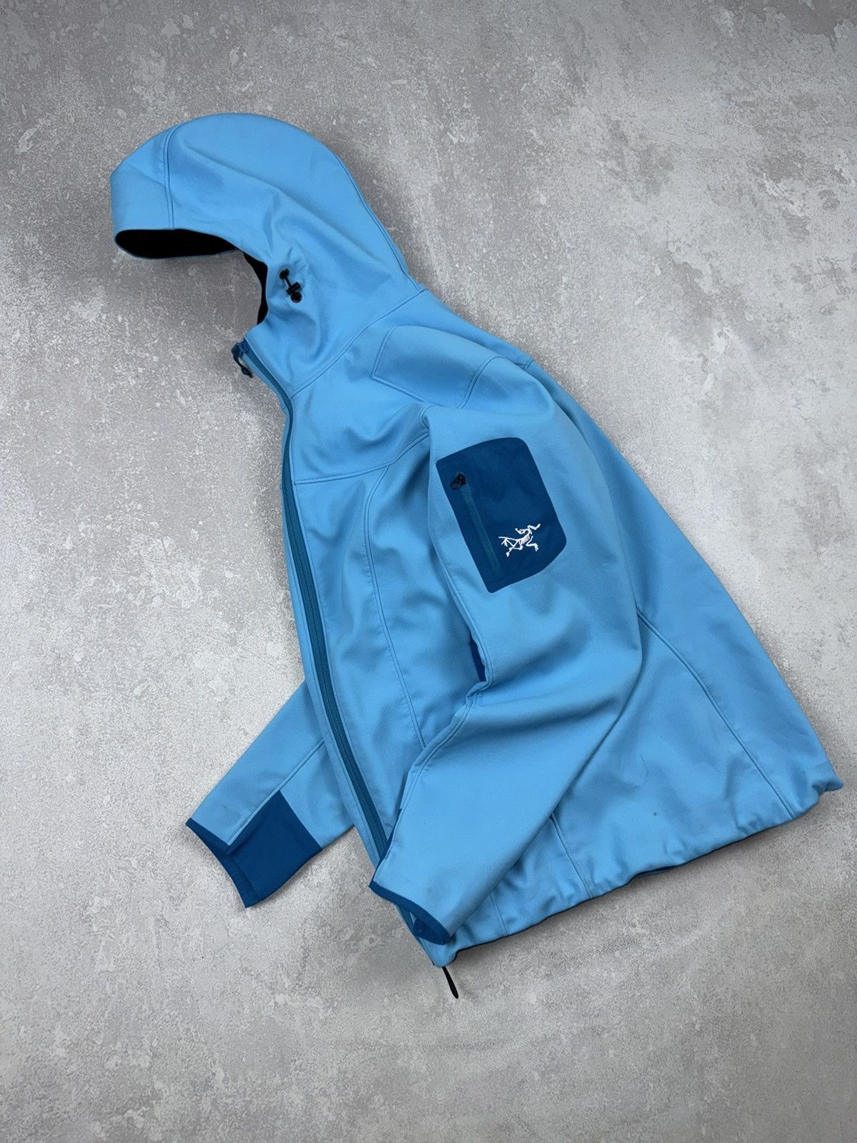 Arc'teryx Vintage Arcteryx Gamma MX Hooded Blue Shell Outdoor Jacket Size S / US 4 / IT 40 - 3 Thumbnail
