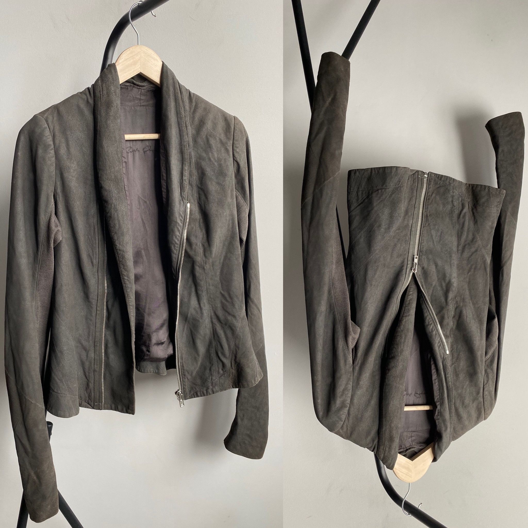 Rick Owens Rick Owens Princess Shawl-Collar Leather DRKSHDW UK10 / US8 Size L / US 10 / IT 46 - 1 Thumbnail