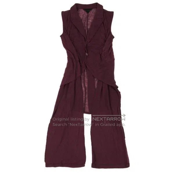 Comme des Garcons Comme Des Garcons Maroon Vintage Deformable Vest Size M / US 6-8 / IT 42-44 - 2 Thumbnail