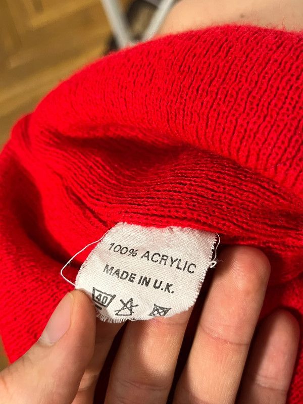 Umbro × Vintage Umrbo vintage red beanie hat cap made in UK Size ONE SIZE - 4 Thumbnail