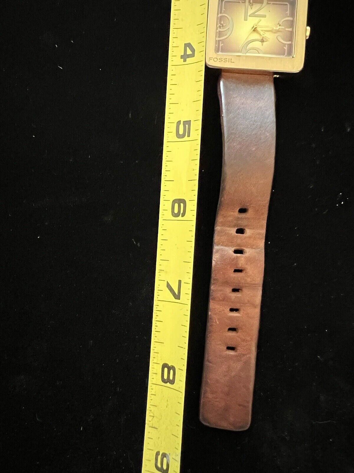 Fossil Ladies Fossil Jr-9628 Watch Gold With Brown Leather Size ONE SIZE - 2 Thumbnail