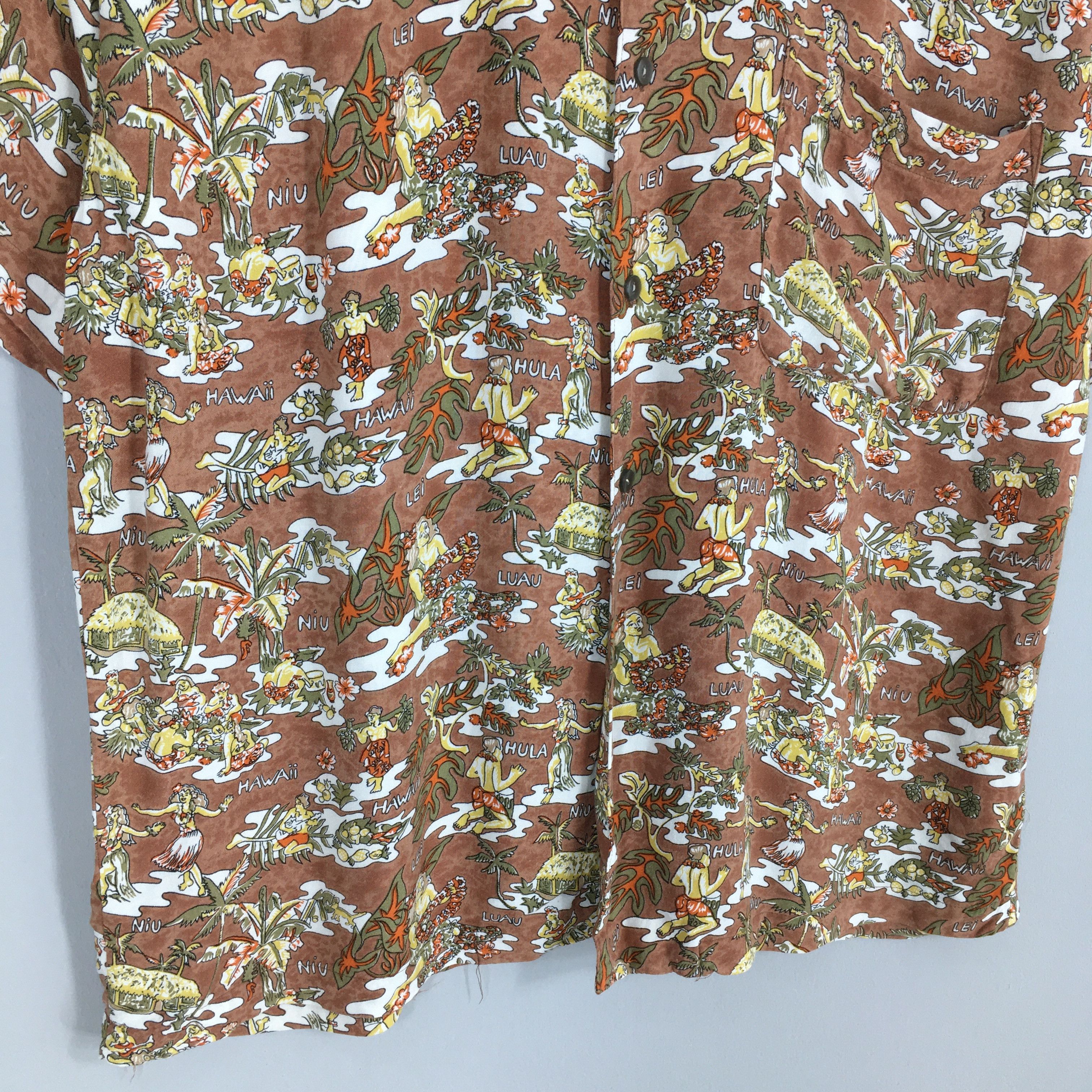 Life's a Beach Vintage Hawaiian Aloha Hula Girl Tropical Shirt Large Size US L / EU 52-54 / 3 - 4 Thumbnail