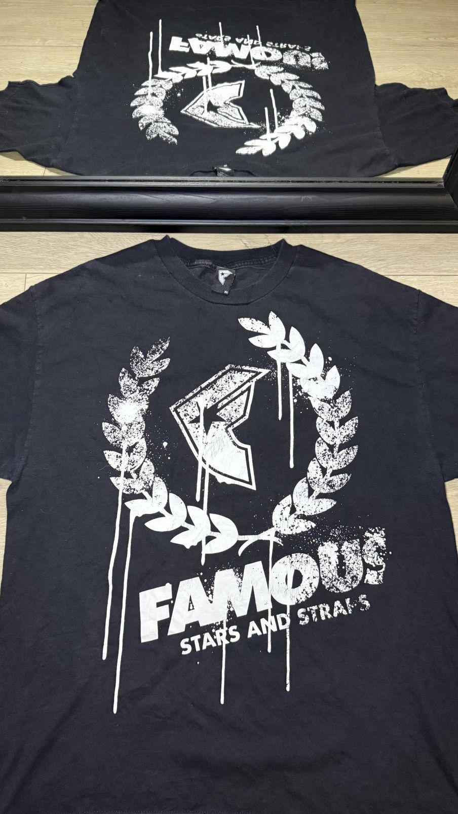 Famous Stars And Straps Vintage / Y2K Famous Stars And Straps Dripping Logo Shirt Size US XL / EU 56 / 4 - 2 Thumbnail