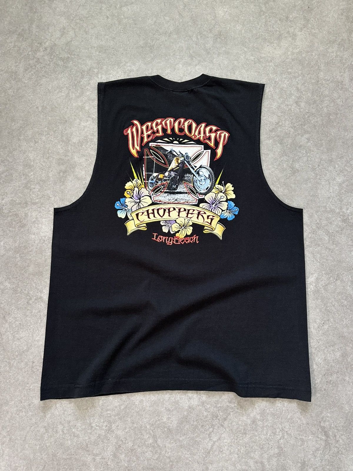 West Coast Choppers West Coast Choppers Sleeveless Shirt Biker Punk Chopped Tee Size US XXL / EU 58 / 5 - 9 Thumbnail