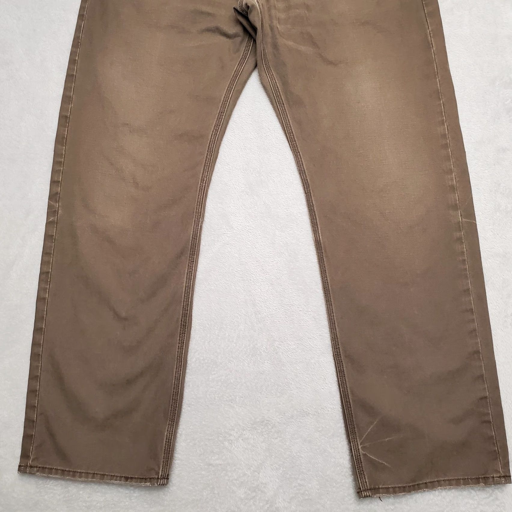 Levi's VINTAGE Levi's Pants Mens 36x30 Twill Slim Brown 5-Pocket Levis Button Pocket 90s Y2K Casual Mens Size US 36 / EU 52 - 2 Thumbnail