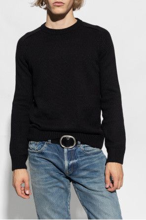 Saint Laurent Paris o1s1wg110925 603087 Cashmere Sweater in Black Size US XS / EU 42 / 0 - 2 Thumbnail