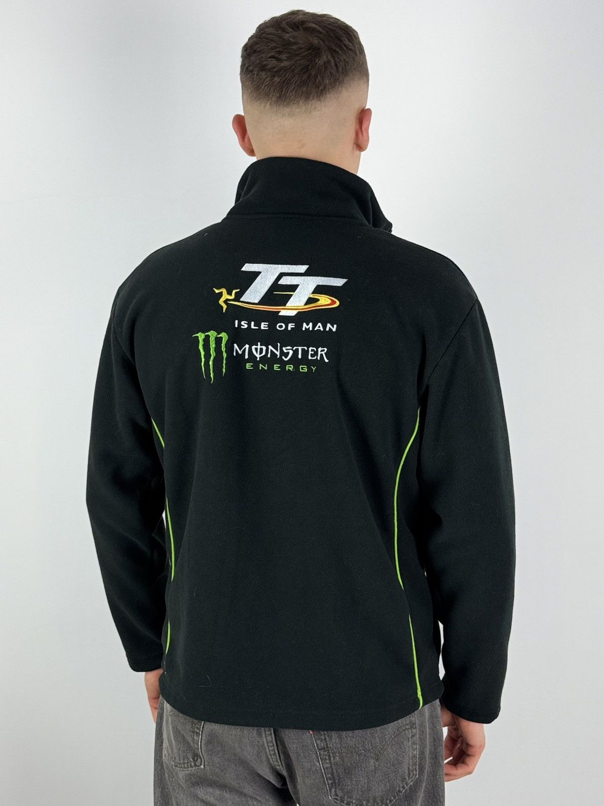 Vintage Monster Energy TT Isle Of Man Fleece Jacket Size US S / EU 44-46 / 1 - 3 Thumbnail