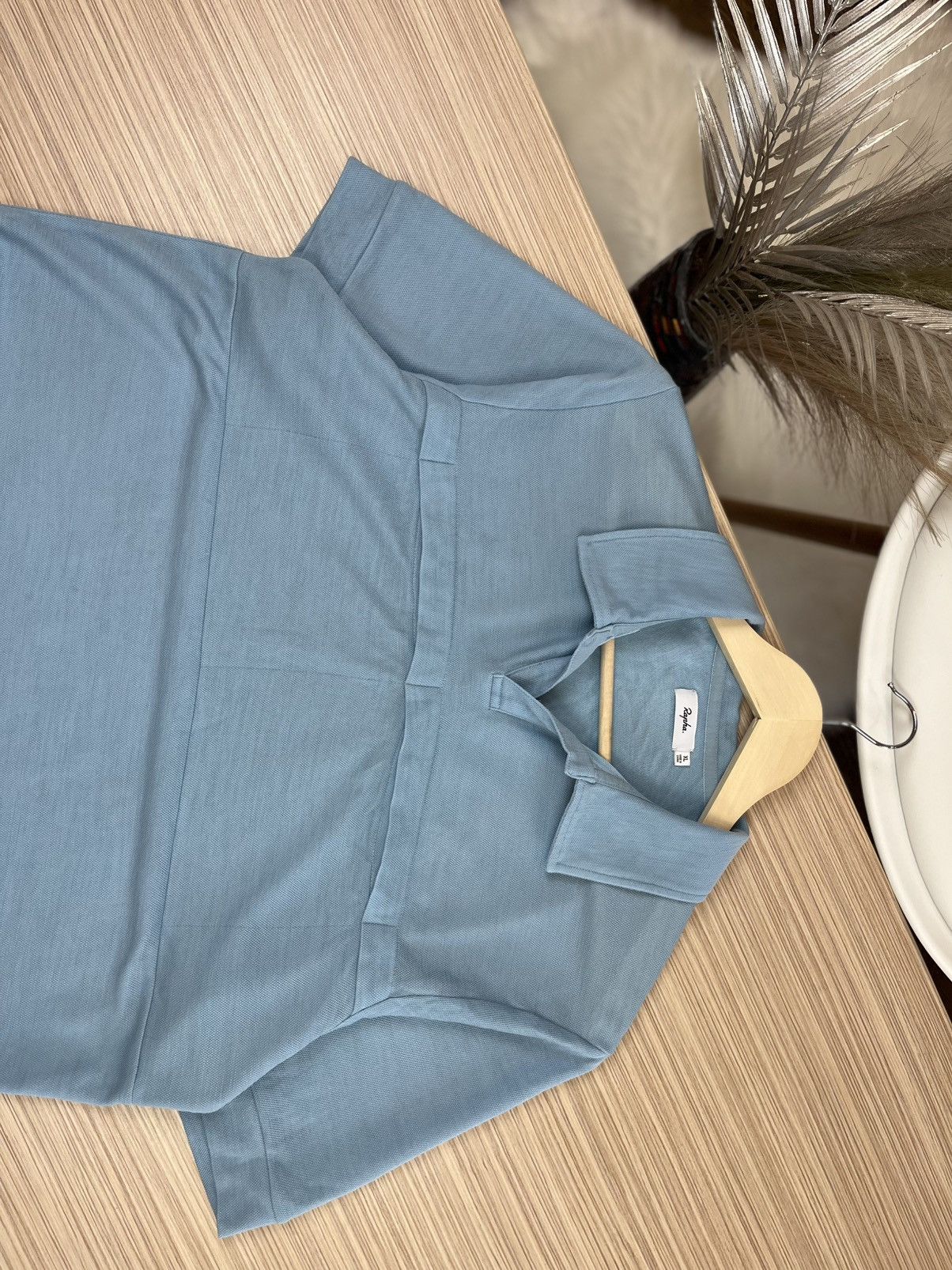 Rapha Rapha baby blue wool blend polo shirt Size US XL / EU 56 / 4 - 3 Thumbnail