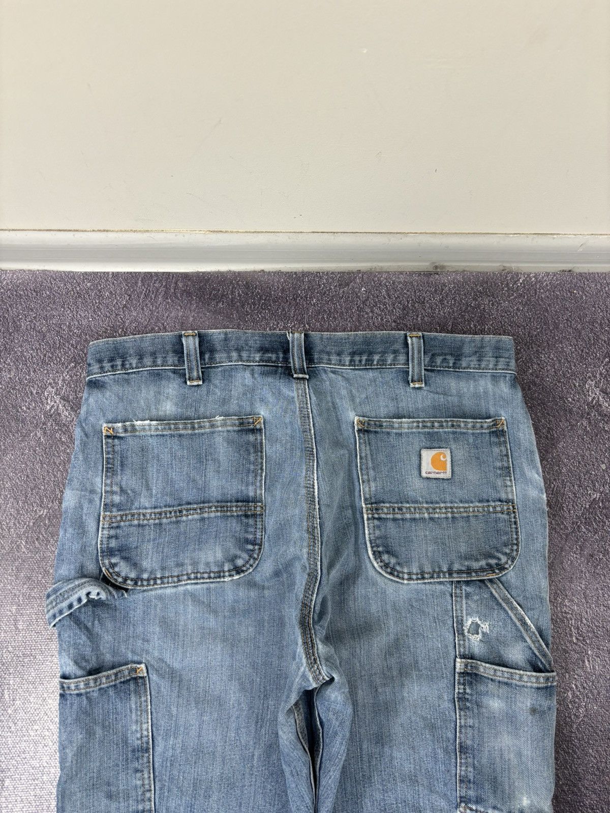 Carhartt Vintage Carhartt Y2K Relaxed Fit Faded Workwear Denim Jeans Size US 36 / EU 52 - 6 Thumbnail