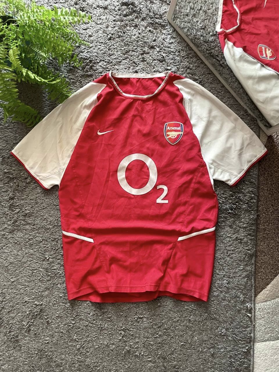 90s Nike Vintage T-Shirt Arsenal O2 Soccer Jersey Rare Y2k