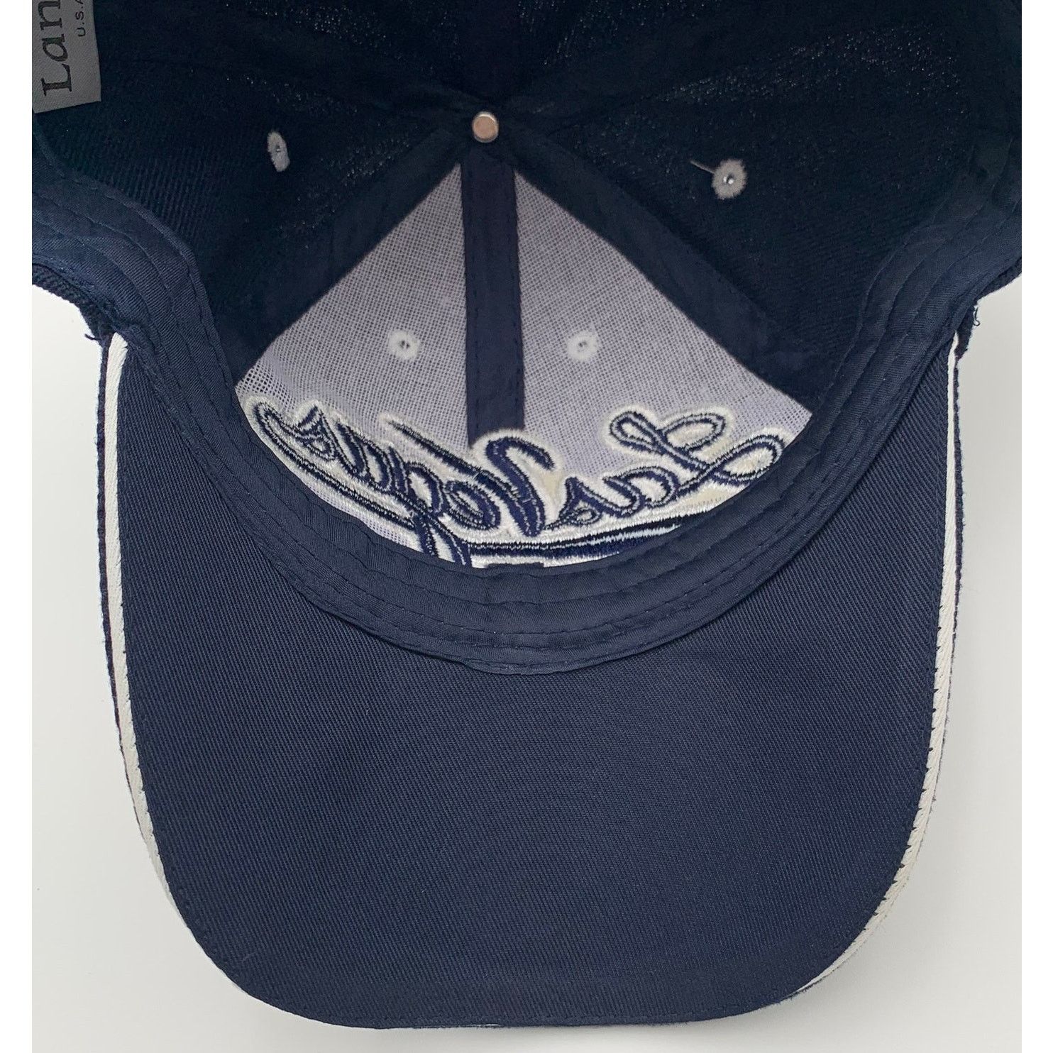 Other Las Vegas Adjustable Cap Blue Silver Hook and Loop Closure Size ONE SIZE - 7 Thumbnail