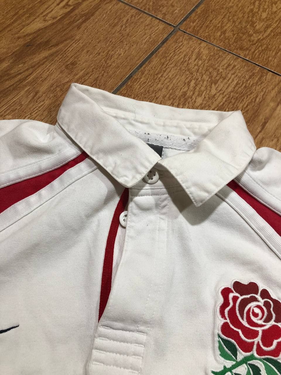 Nike ENGLAND RUGBY VINTAGE SHIRT RUGBY JERSEY RARE O2 NIKE Size US L / EU 52-54 / 3 - 11 Thumbnail