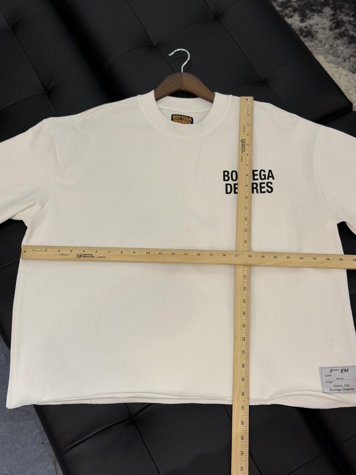 Bottega Desires Bottega Desires Tee T-Shirt F**k Joke (L) White Black Size US L / EU 52-54 / 3 - 8 Thumbnail