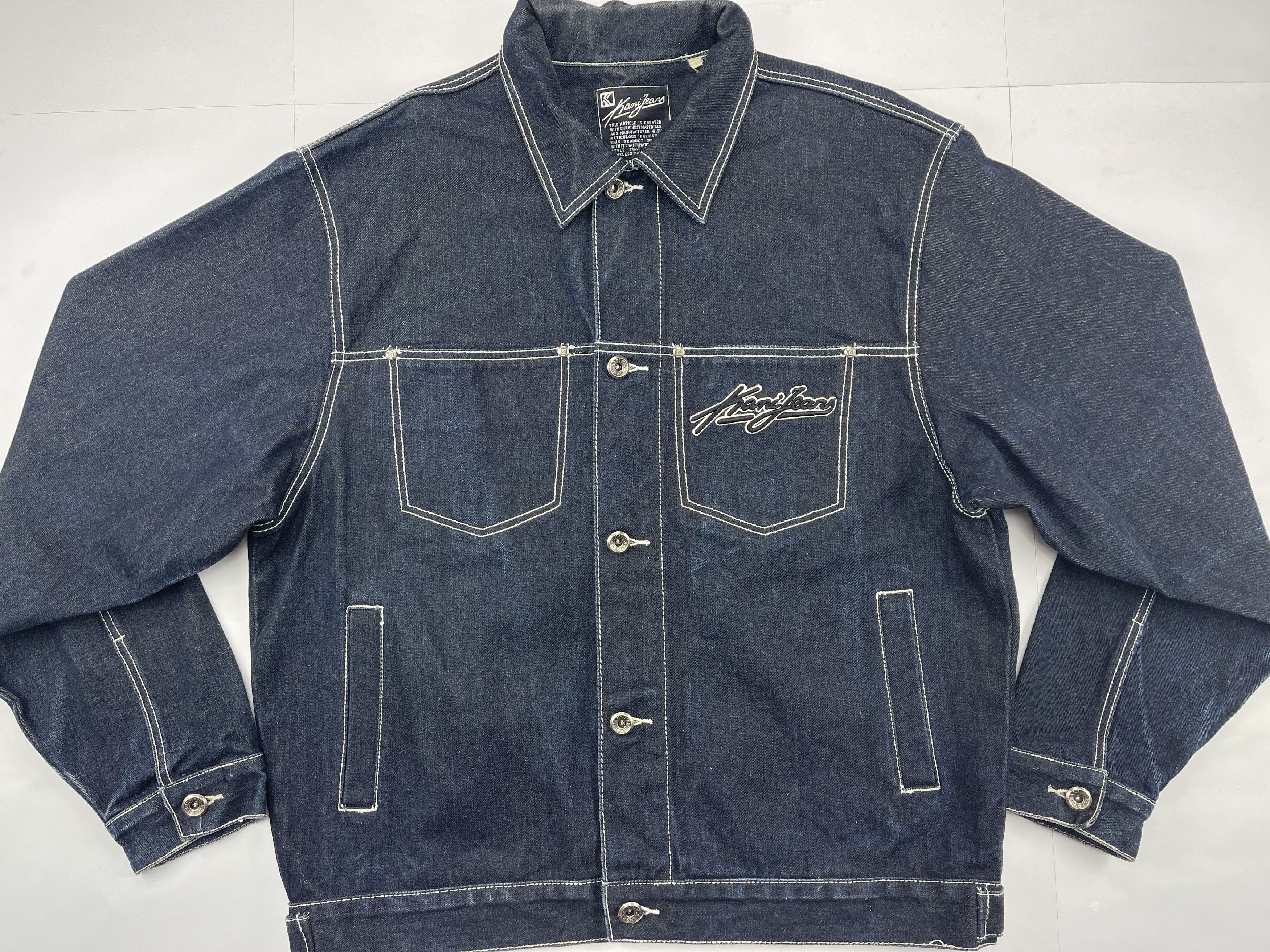 Karl Kani Karl Kani jacket, blue, vintage Kani denim jacket, 90s L Size US L / EU 52-54 / 3 - 1 Thumbnail