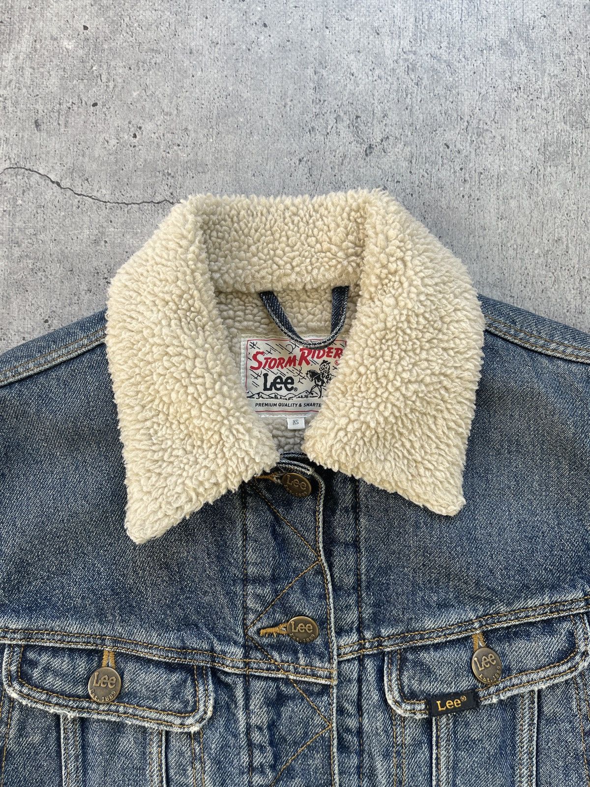 Lee × Vintage Vintage Lee Storm Rider Sherpa Shearling Jacket MJ130 Size US XS / EU 42 / 0 - 3 Thumbnail
