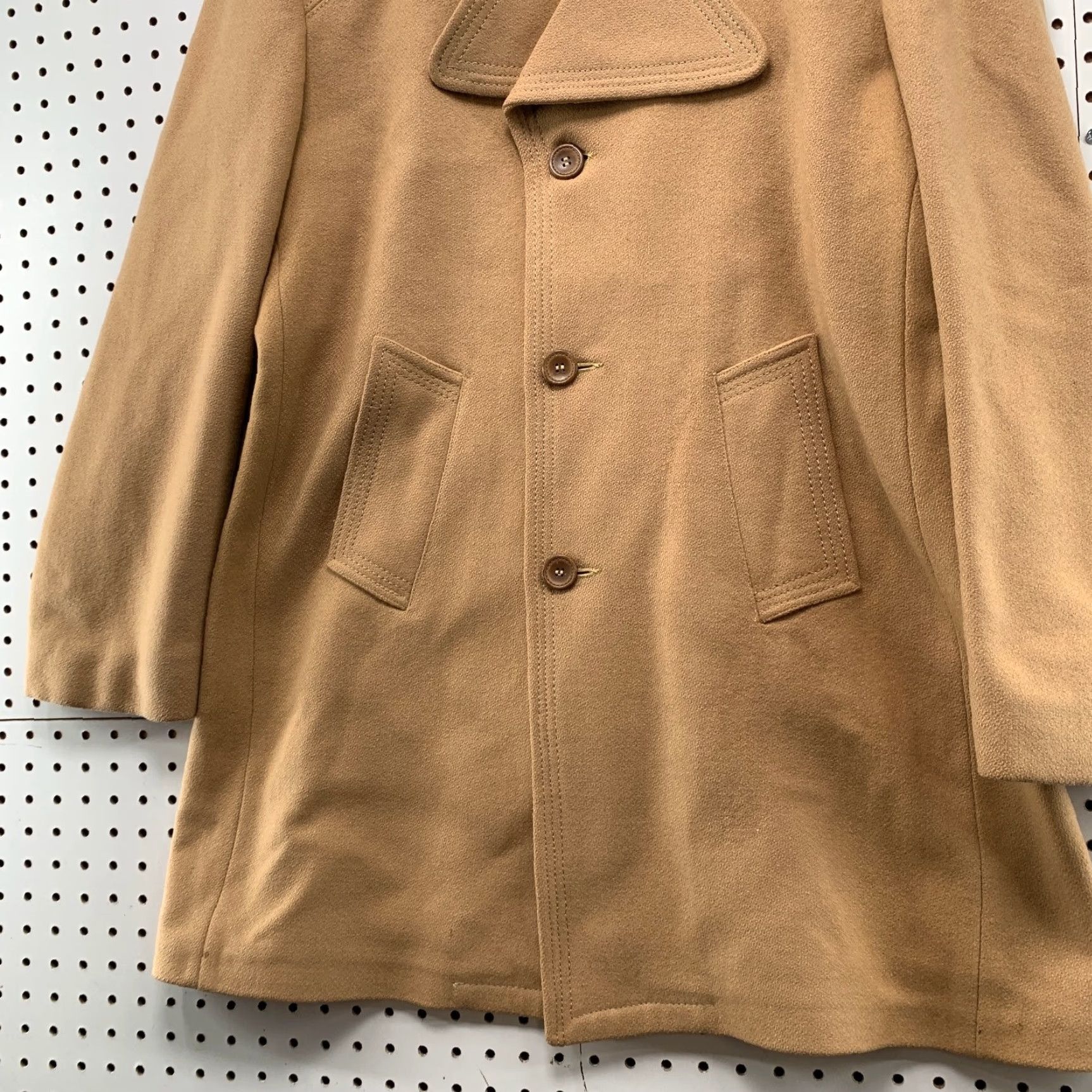 Marlboro VINTAGE Silver Cloud Coat Mens 40 Tan Marlboro Man Wool Blend Overcoat Coat Size US XXS / EU 40 - 3 Thumbnail