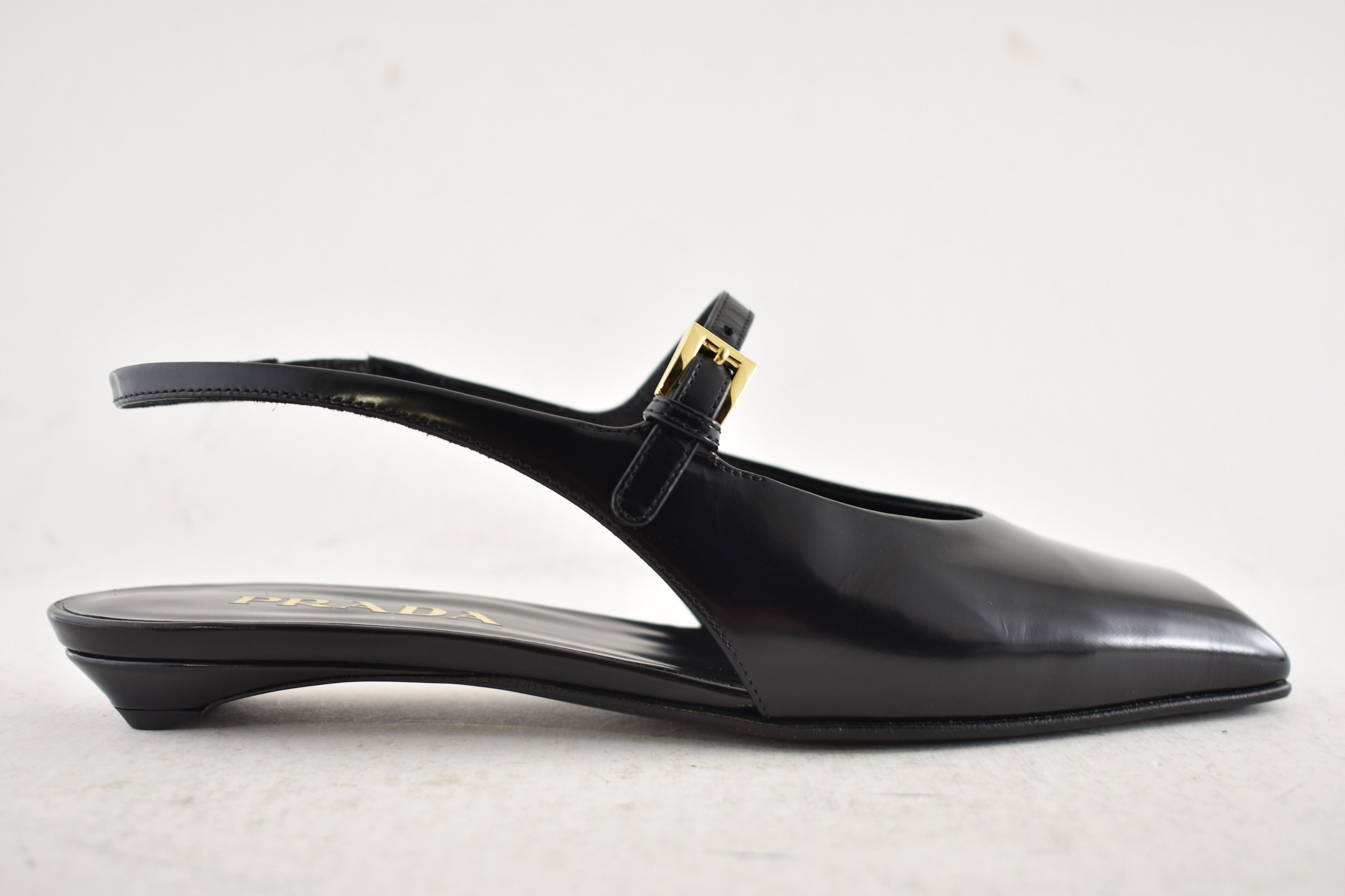 Prada Prada Square Mary Jane Slingback Ballerina Ballet Flat 36 Size US 6 / IT 36 - 2 Thumbnail