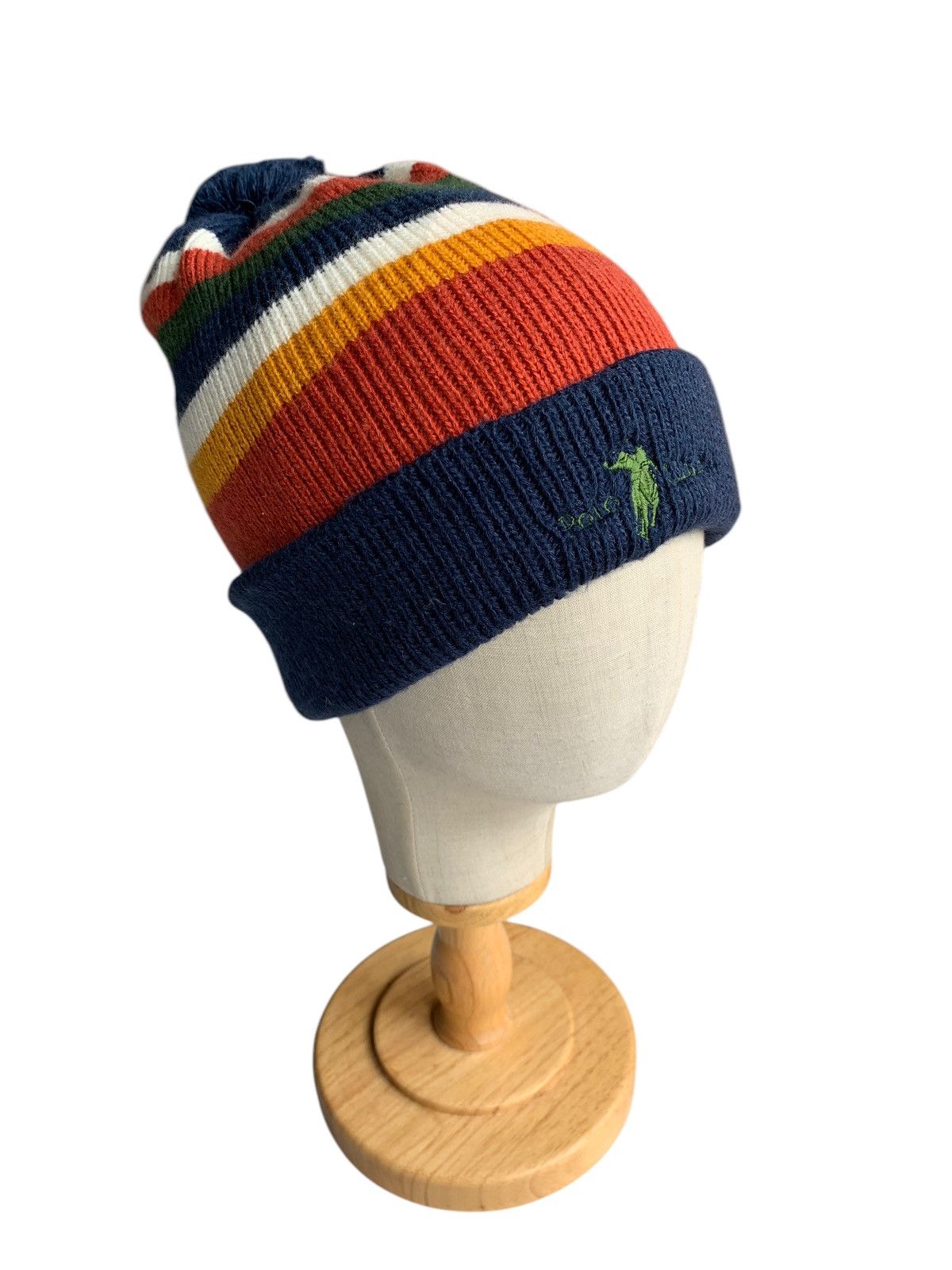 Japanese Brand × Polo Ralph Lauren × Vintage Polo Club Rare Design Winter Sessions Streetwear Beanie Hats Size ONE SIZE - 1 Thumbnail