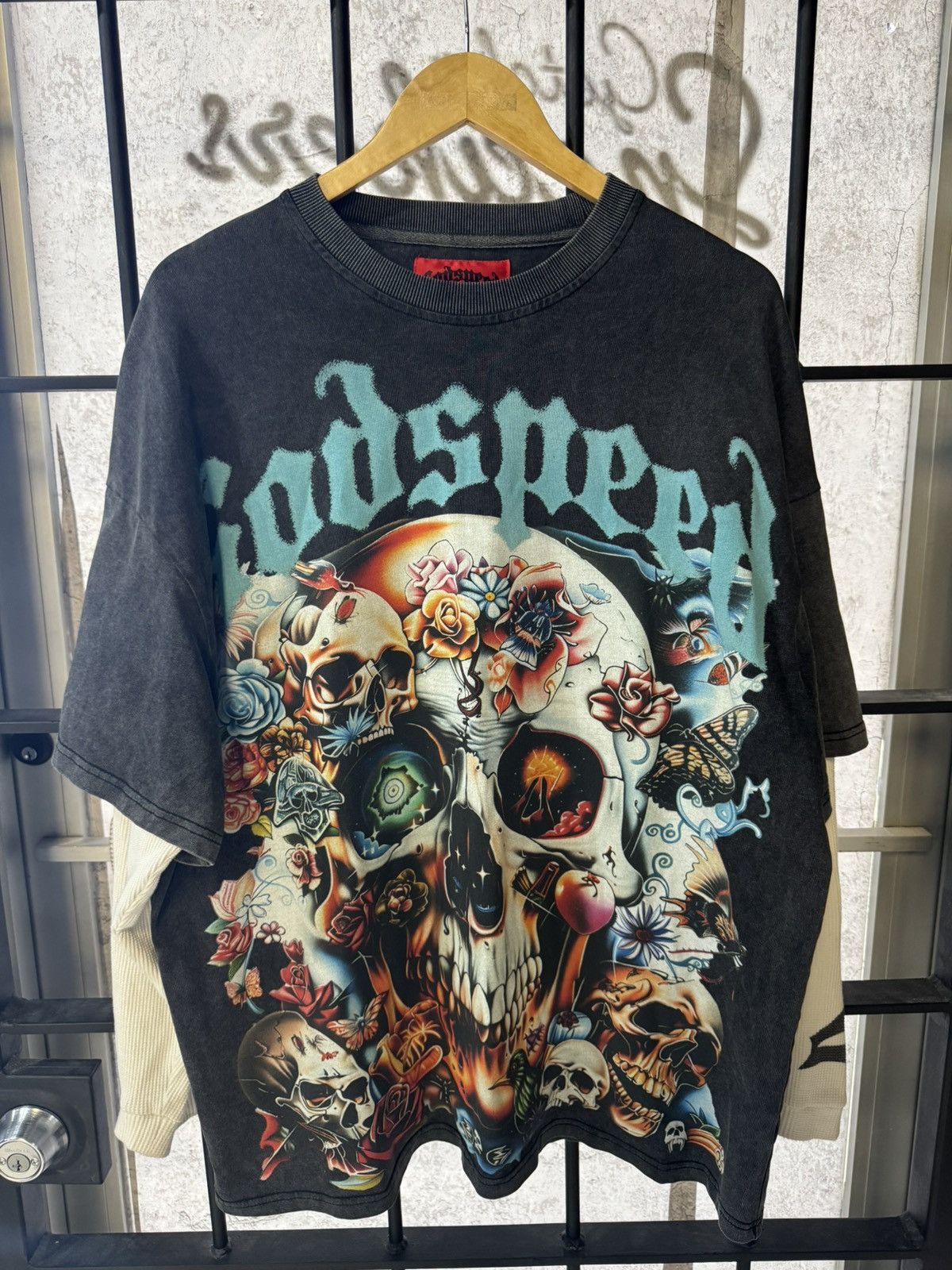 Godspeed Godspeed Skeleton Dual Thermal L/S Faded Black Shirt Size US L / EU 52-54 / 3 - 1 Thumbnail