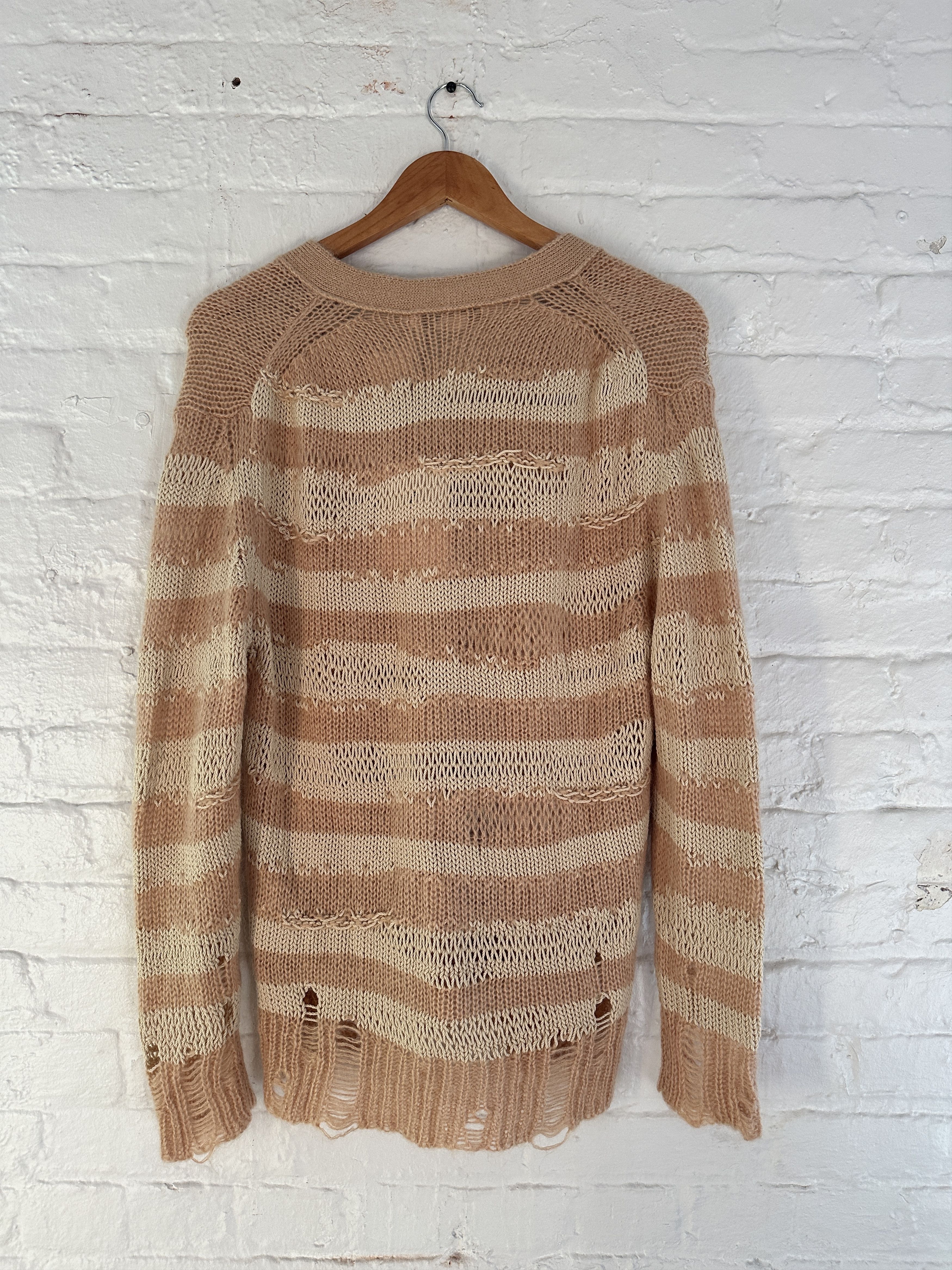 Acne Studios Acne Studios Striped Mohair Cardigan Size US S / EU 44-46 / 1 - 4 Thumbnail
