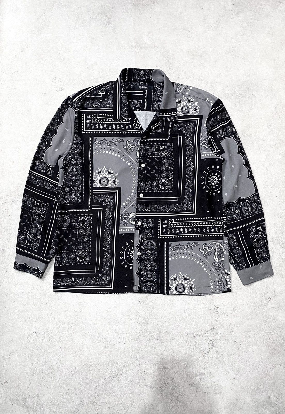 NANO universe NANO UNIVERSE PAISLEY OPEN COLLAR SHIRT Size US M / EU 48-50 / 2 - 1 Thumbnail
