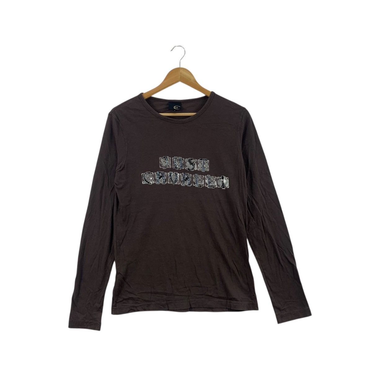 Just Cavalli JUST CAVALLI ITALY Sequinned Rhinestone Tee Shirt Top Size M / US 6-8 / IT 42-44 - 1 Thumbnail