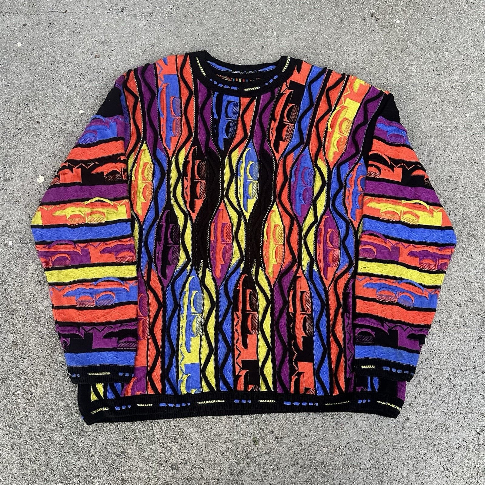 Vintage Steven Land Coogi Like Knit Sweater Sz 4X