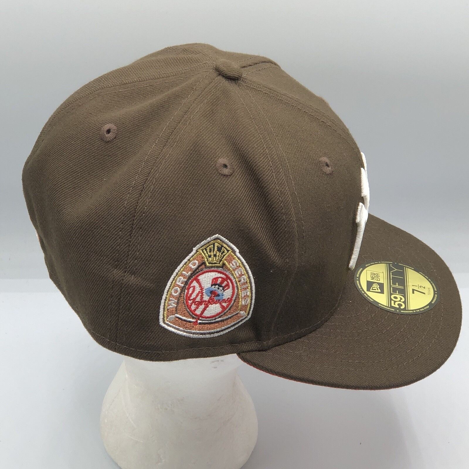 New Era New York Yankees New Era 1950 World Series Brown Fitted Hat Size ONE SIZE - 2 Thumbnail
