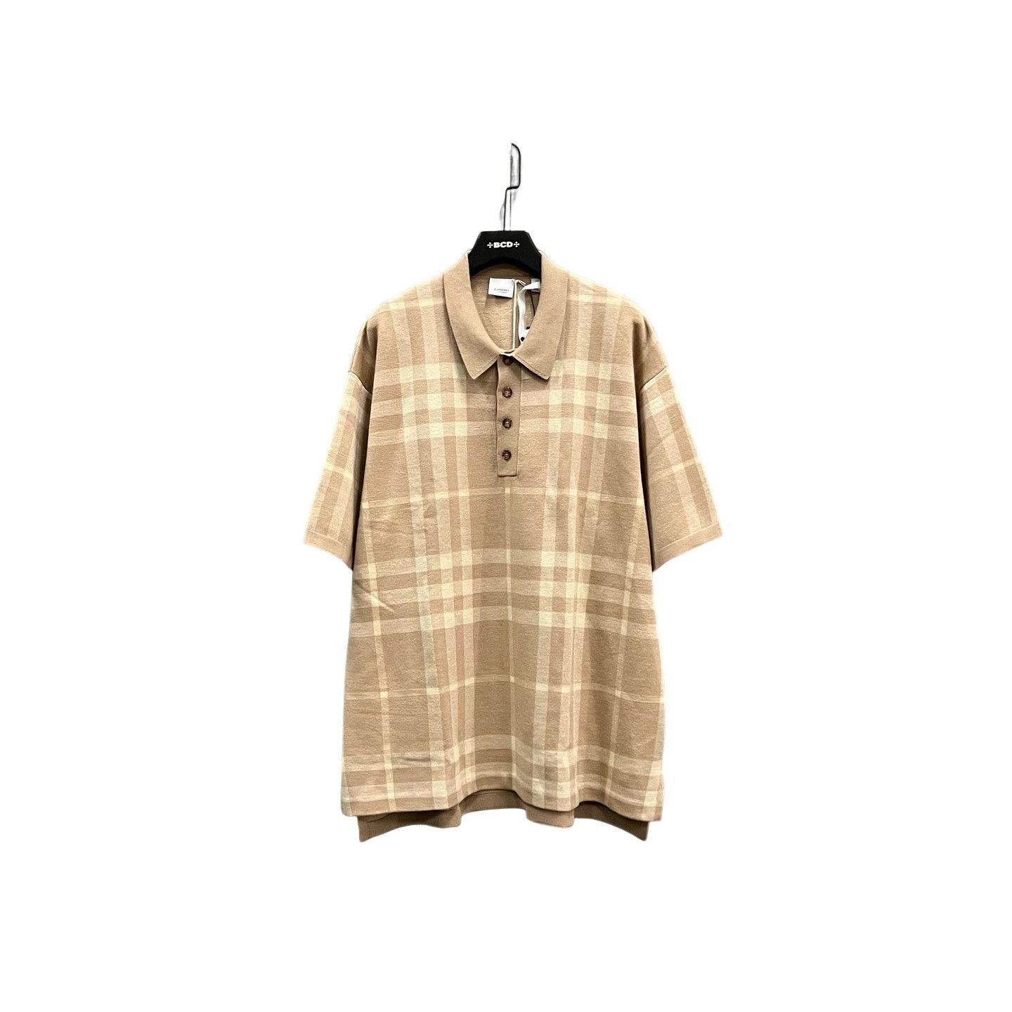 Burberry Burberry Check Knit Polo Shirt Size XL Size US XL / EU 56 / 4 - 1 Thumbnail