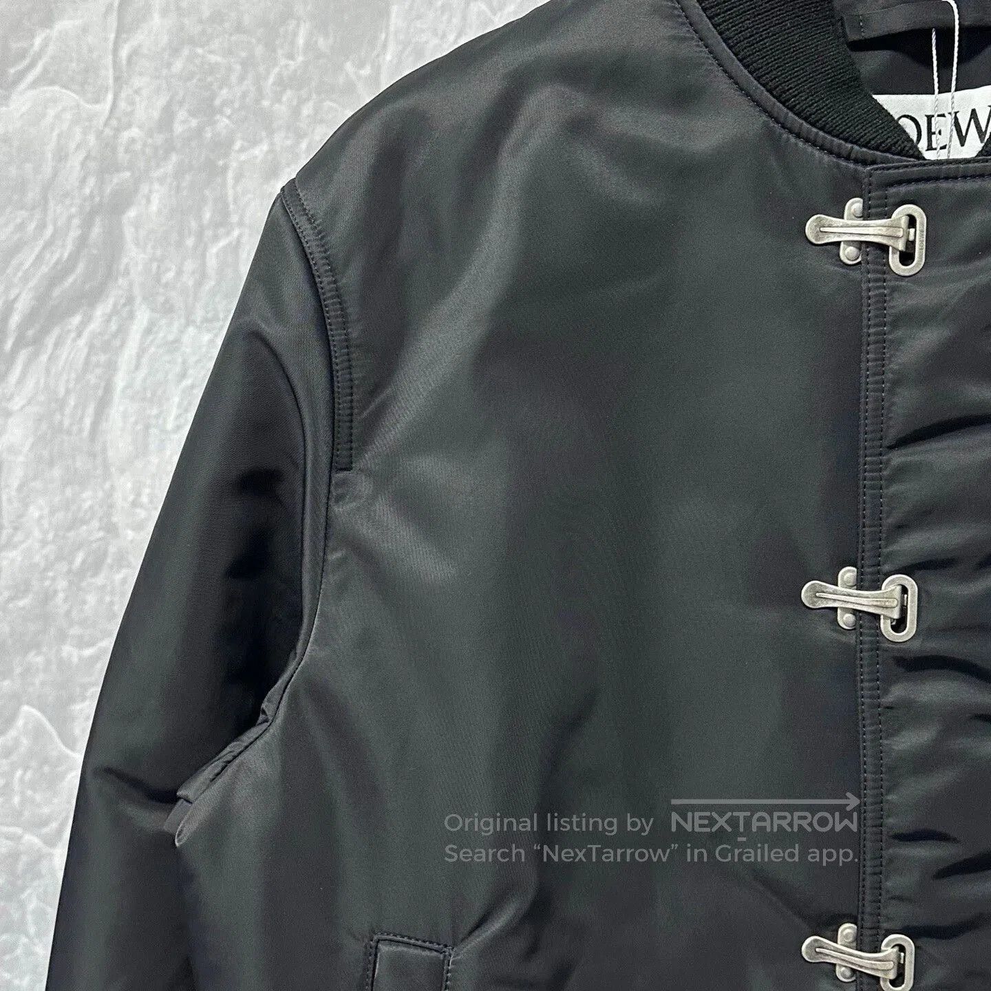 Loewe new LOEWE black cotton outerwear jacket. Size US L / EU 52-54 / 3 - 3 Thumbnail