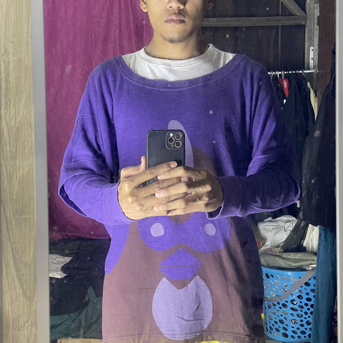 mercibeaucoup A14 Mercibeaucoup, by Issey Miyake big face sweatshirt Size US L / EU 52-54 / 3 - 15 Thumbnail
