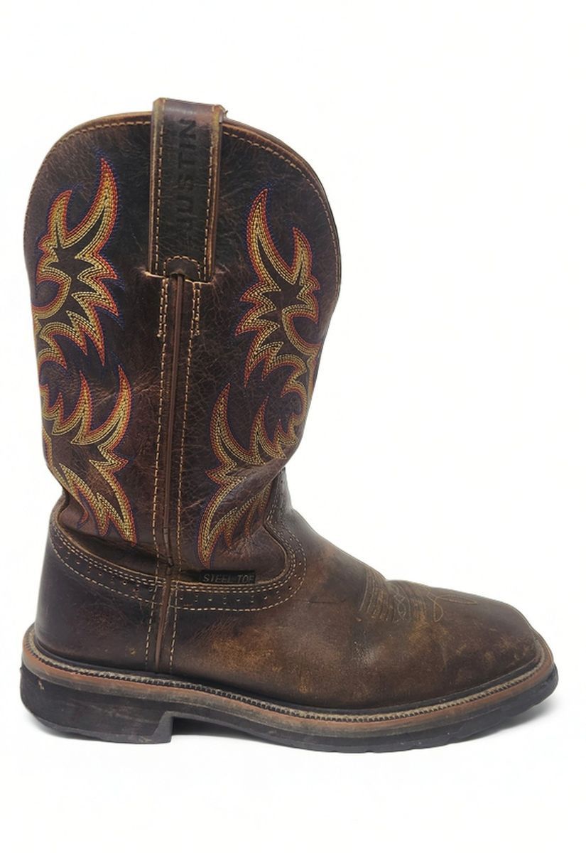 Justin Justin Original Workboots WK4682 Square Toe Steel Toe Sz 8D Size US 8 / EU 41 - 2 Thumbnail