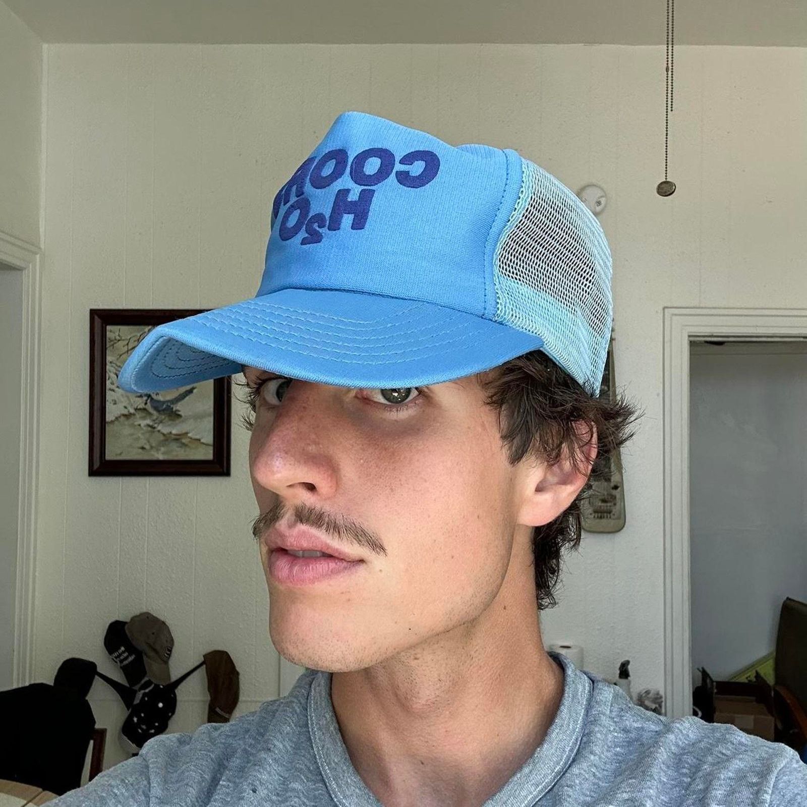 Vintage Rare 70s 80s Thrashed Mesh Coors H2O Beer Trucker Hat Cap Size ONE SIZE - 2 Thumbnail