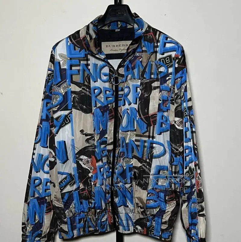 Burberry Burberry Colorful Graphic Men's Jacket. Size US XL / EU 56 / 4 - 1 Thumbnail