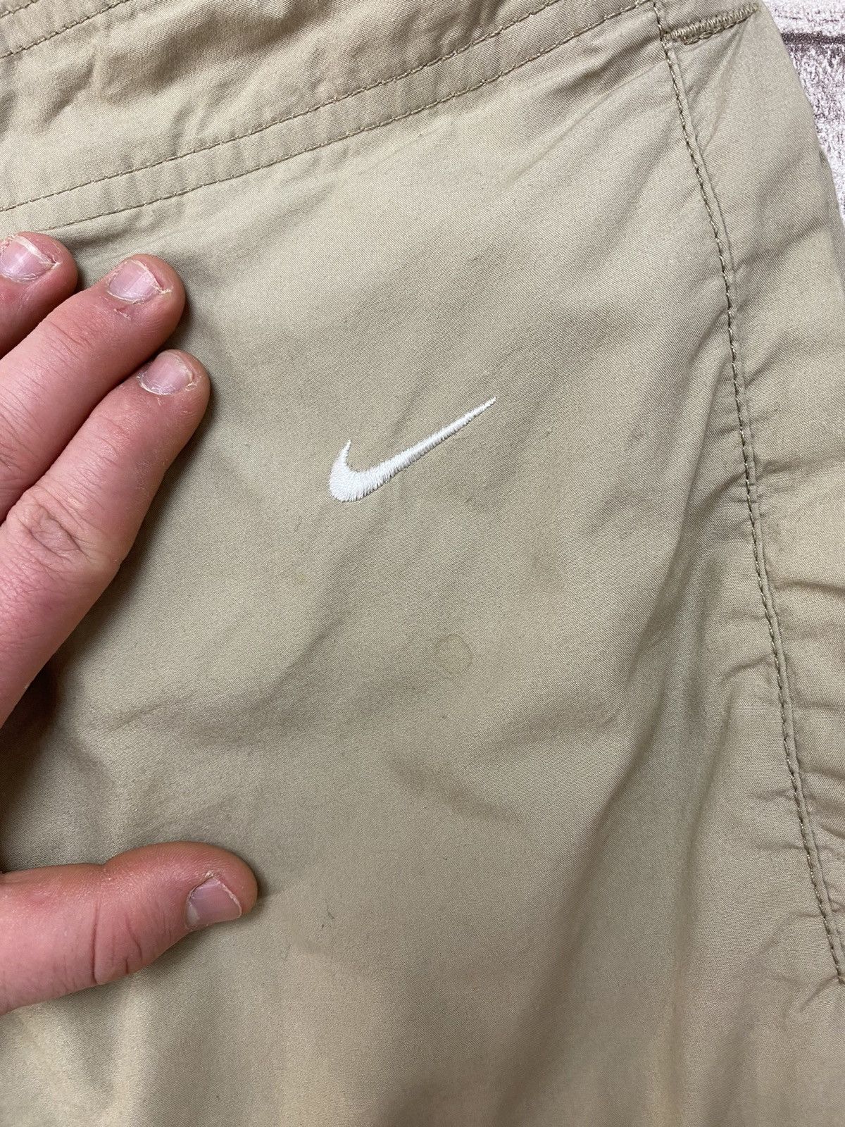 Nike × Vintage Vintage Nike Cargo Y2k Beige ATHLETIC Dept ATHDPT L Size US 36 / EU 52 - 15 Thumbnail