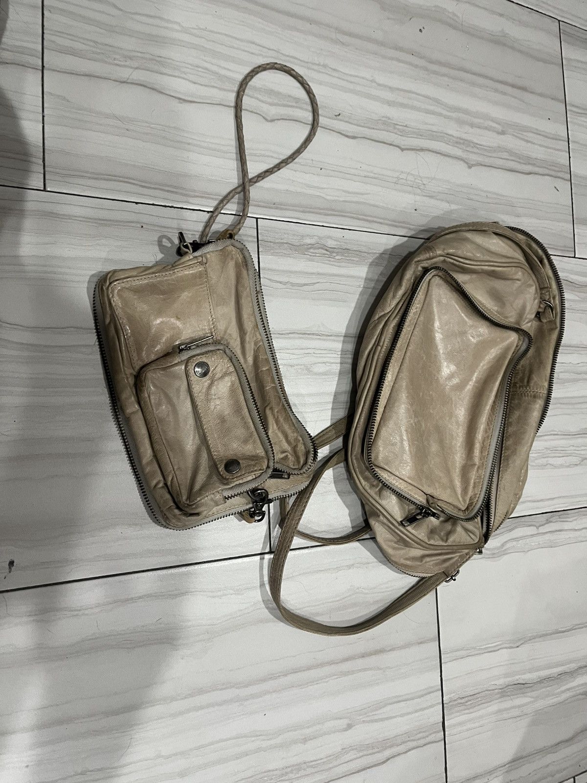 Allsaints AW 2007 Allsaints white leather bag Size ONE SIZE - 5 Thumbnail