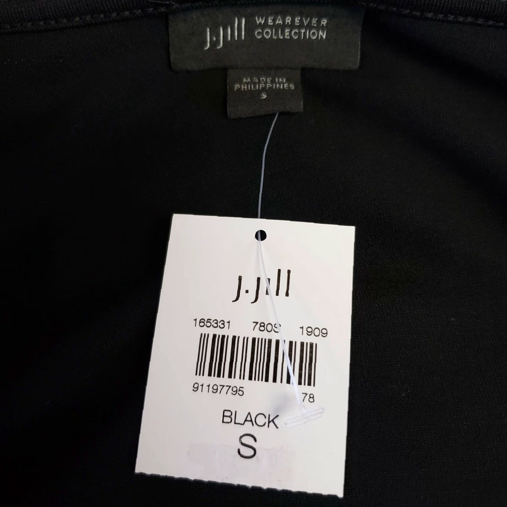 J. Jill J. Jill Wearever Collection Women's Pleated Crossover Top Sz S Black V-Neck Shirt Blouse Size S / US 4 / IT 40 - 4 Thumbnail
