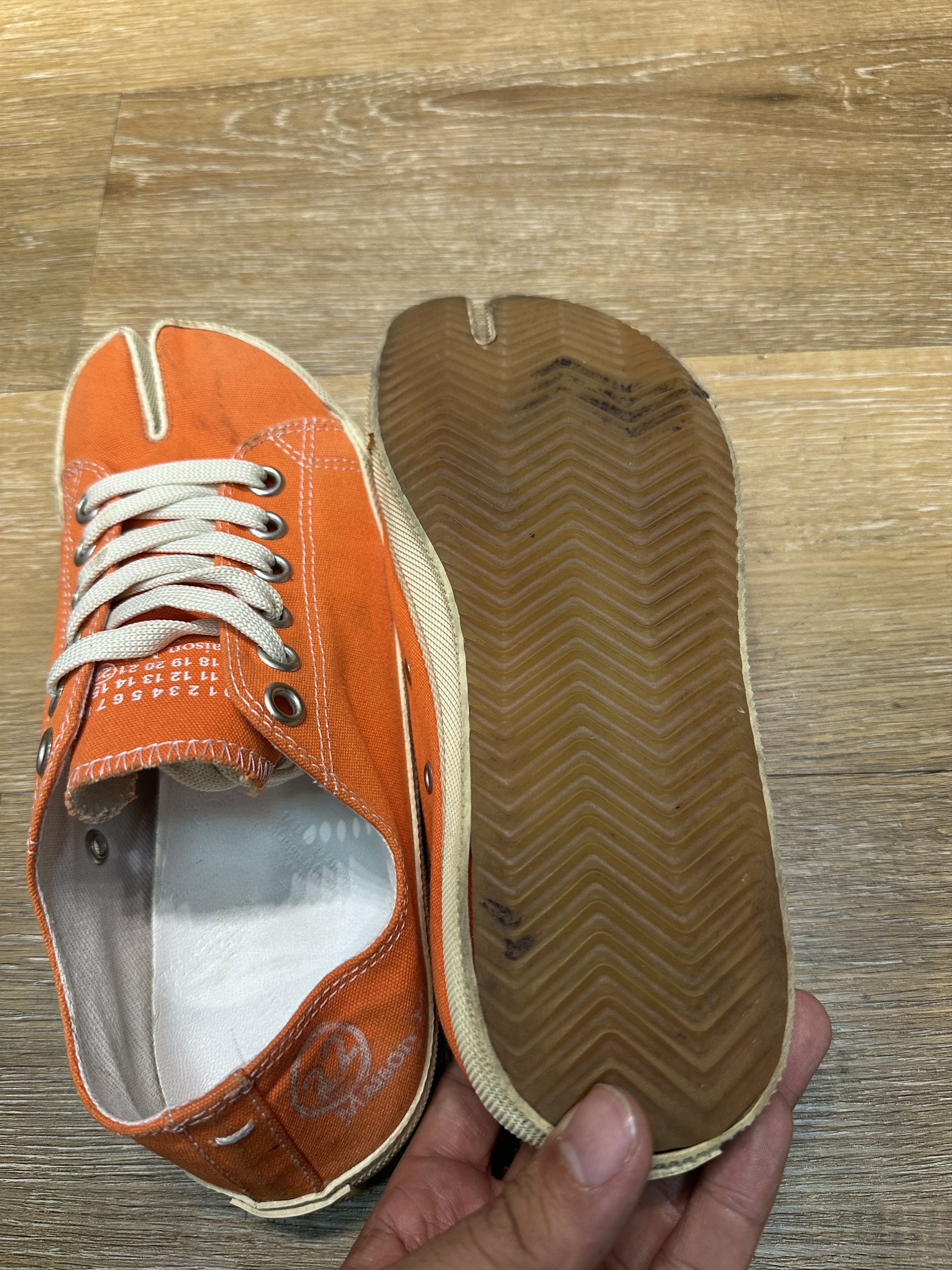 Maison Margiela Maison Margiela Tabi Canvas Orange Size US 8 / IT 38 - 5 Thumbnail