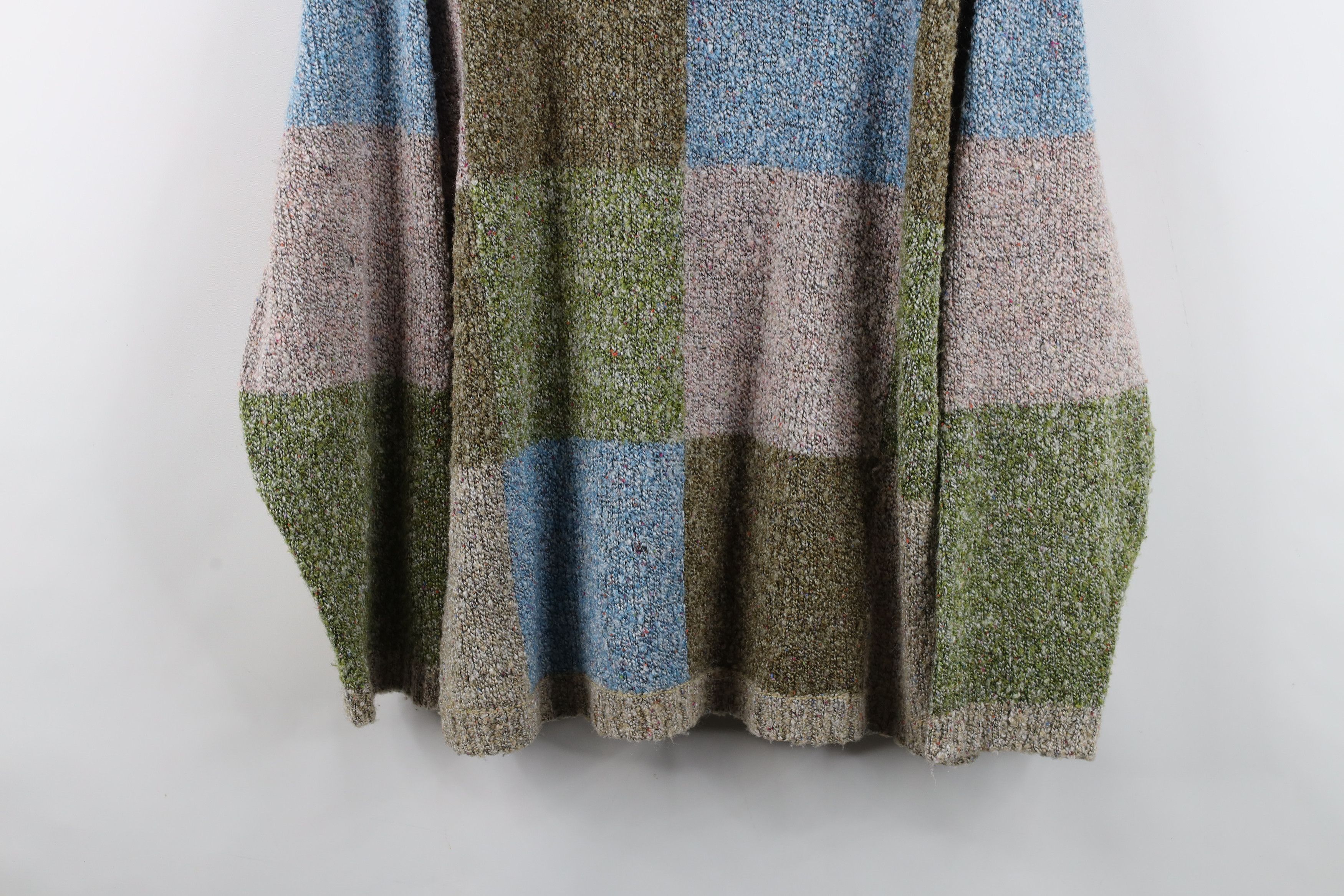 Vintage Vintage 90s Streetwear Blend Marled Knit Checkered Sweater Size 3XL / US 20-22 - 3 Thumbnail