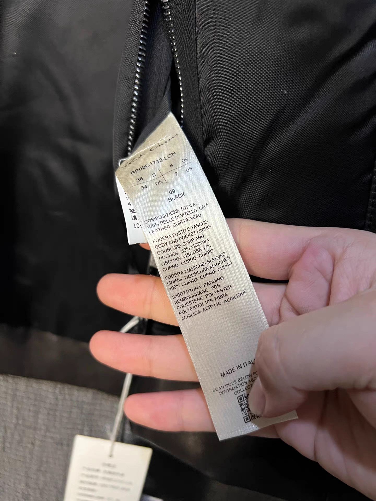Rick Owens Rick Owens cropped oversized leather jacket Size S / US 4 / IT 40 - 8 Thumbnail