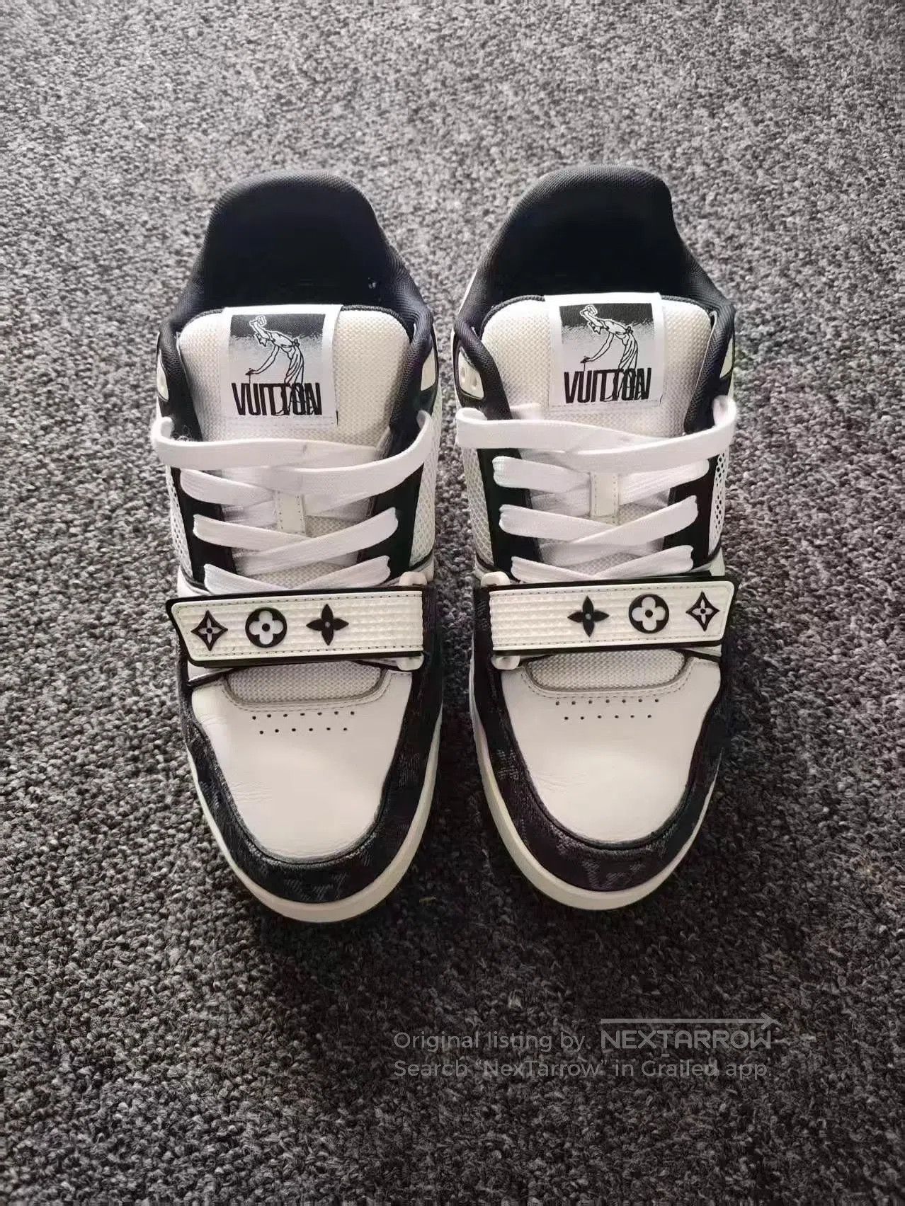 Louis Vuitton Black and White Low Top Sneakers Size 7. Size US 7 / EU 40 - 2 Thumbnail