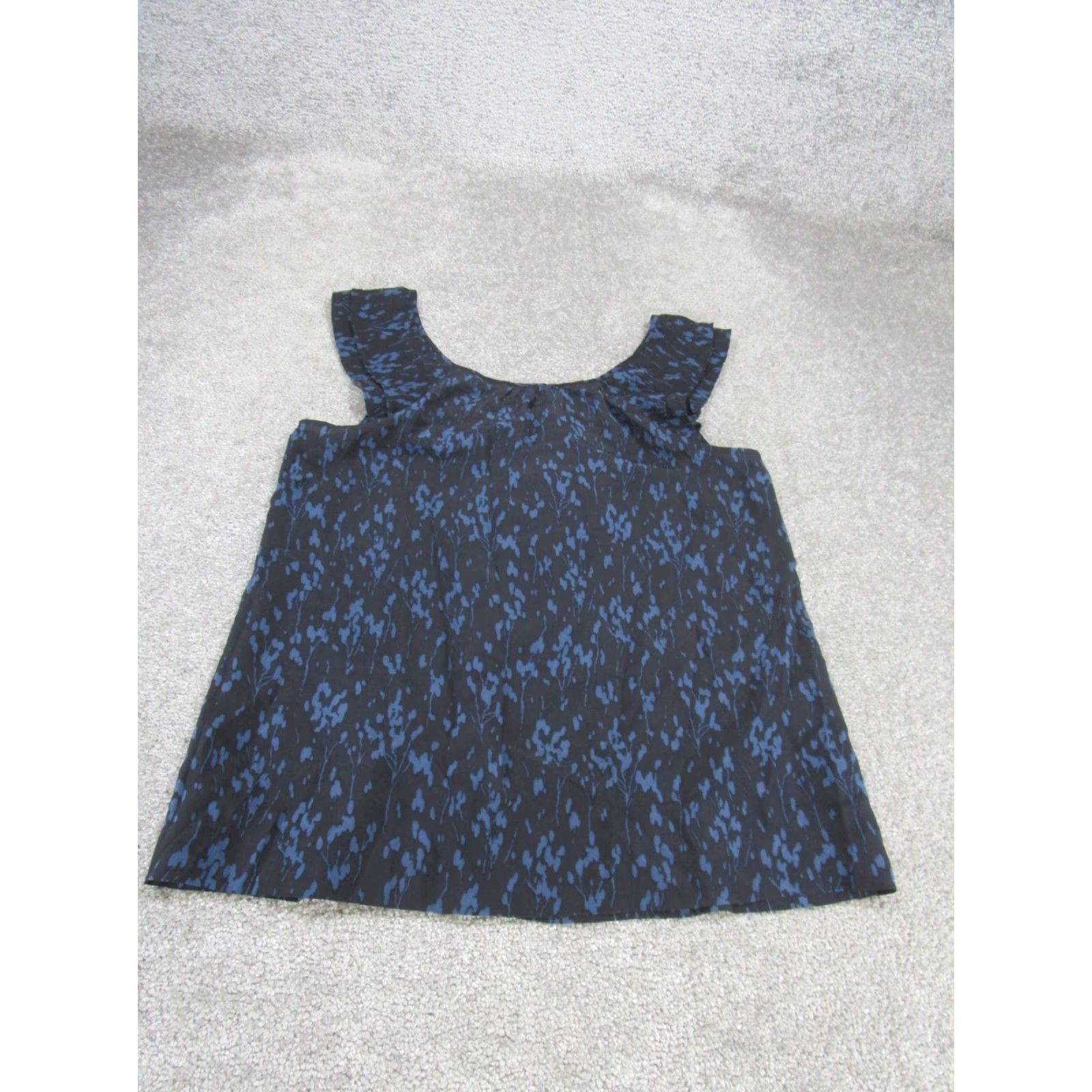 Theory Theory Shirt Womens P Petites Black Silk Cami with Ruffle - Tank - Brand Theory - Petite Size P - Black Silk Cami - Womens - 90s? Size S / US 4 / IT 40 - 3 Thumbnail