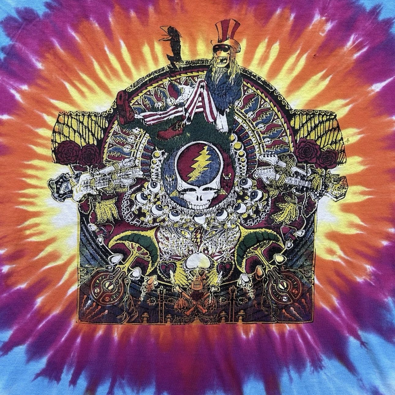 Vintage Vintage Grateful Dead Tie Dye Long Sleeve Shirt Jerry Garcia Size US XL / EU 56 / 4 - 2 Thumbnail