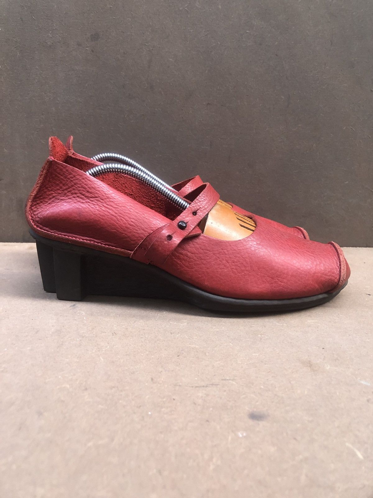 Trippen Trippen Red Calfskin Leather Women’s Mary Jane shoes size 39 Size US 8 / IT 38 - 5 Thumbnail