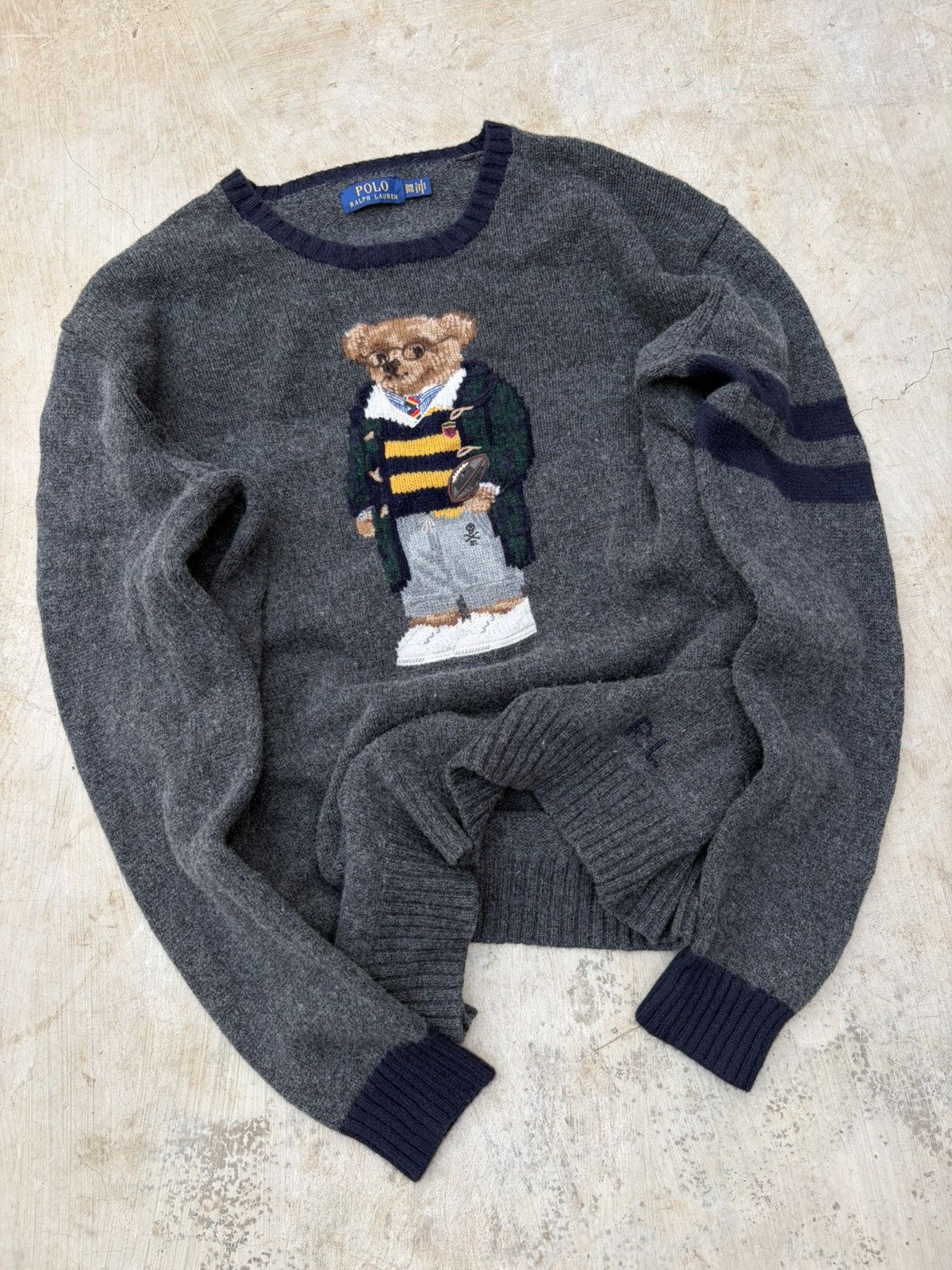 Polo Ralph Lauren Vintage 00s Polo Ralph Lauren Mascot Knit Sweater Size US XXL / EU 58 / 5 - 3 Thumbnail