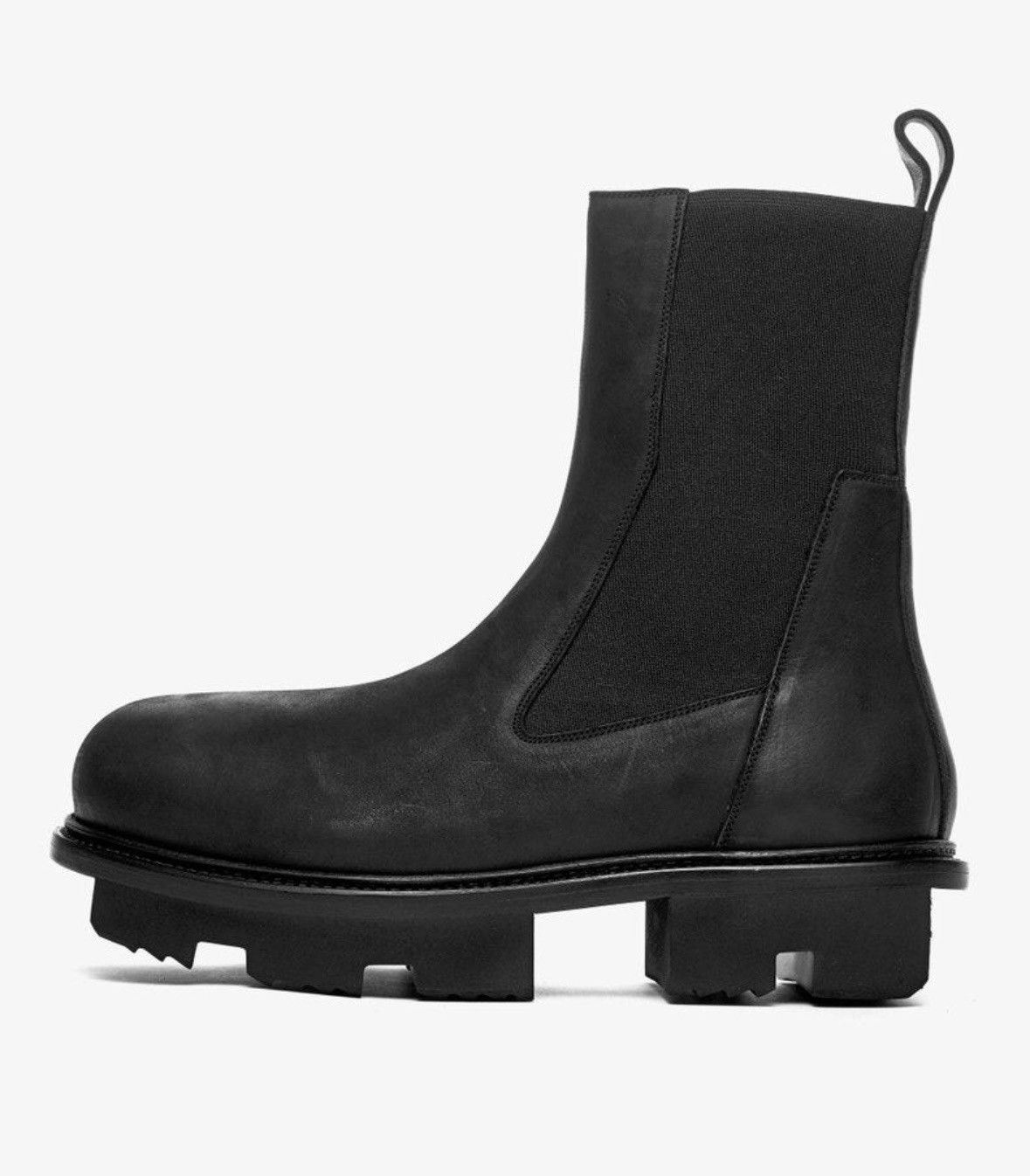 image of Rick Owens Bozo Megatooth Sole 45 Shoes in Black, Men's (Size 12)