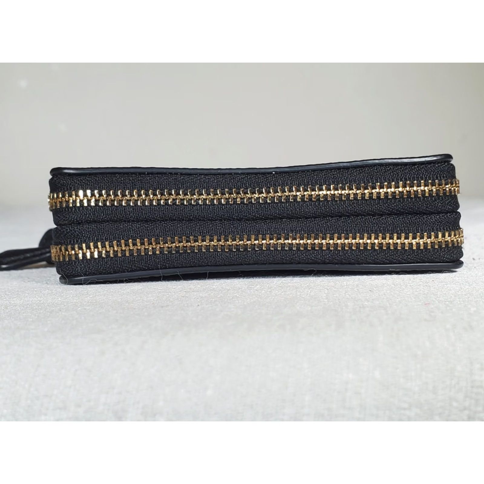Coach Coach Signature C PVC Small Double Zip Coin Purse Brown / Black F63975 Size ONE SIZE - 7 Thumbnail