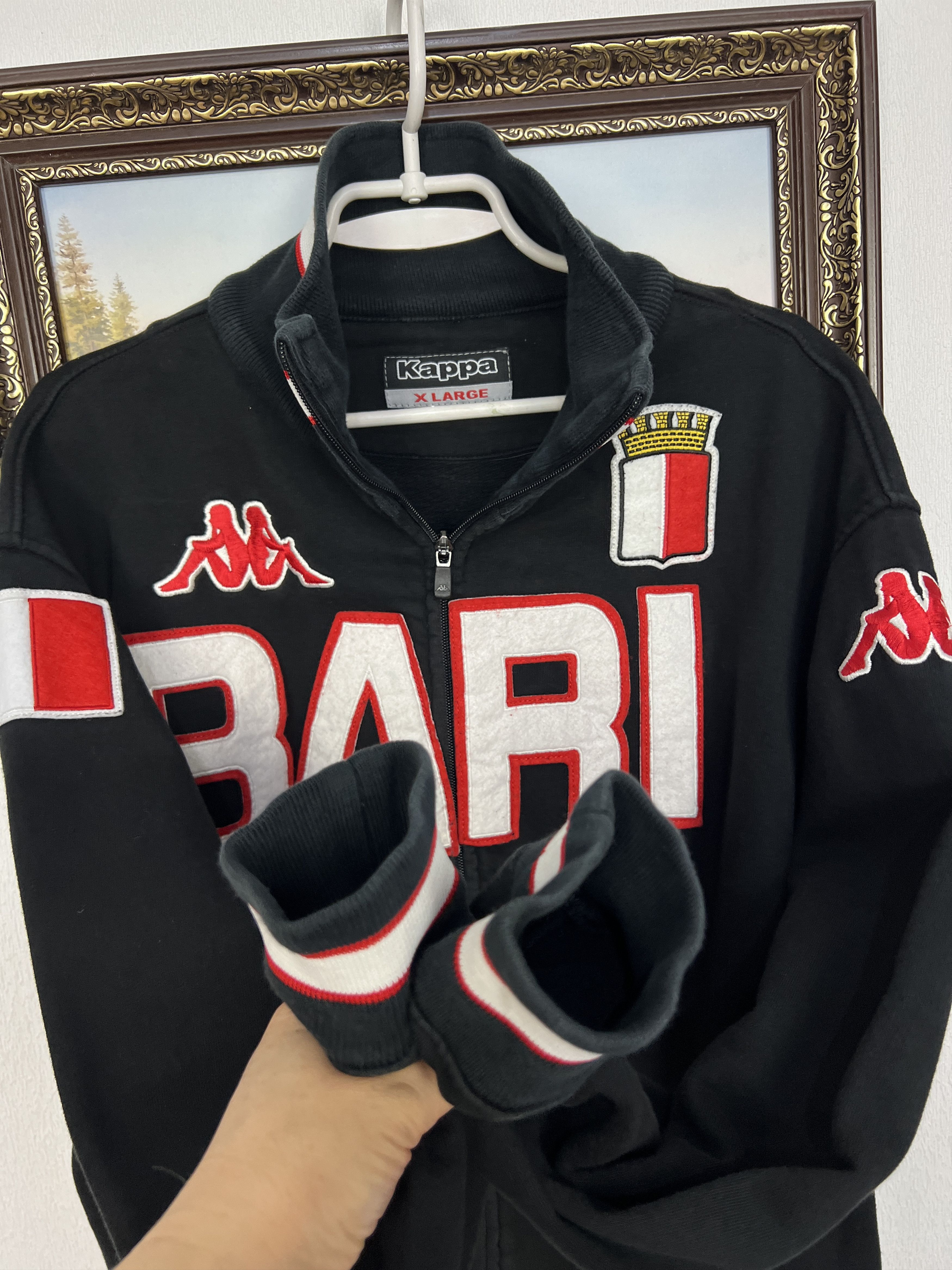 Kappa Vintage Kappa Bari Football Jacket Soccer Track Top Zip Rare Size US XL / EU 56 / 4 - 7 Thumbnail